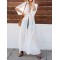 Lacy Split-Joint Half Sleeve Beach Tunicshang Cover-Ups