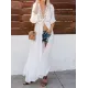Lacy Split-Joint Half Sleeve Beach Tunicshang Cover-Ups Lacy Split-Joint Half Sleeve Beach Tunicshang Cover-Ups