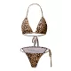 Sexy Snake-Print Split Bikini Swimsuit+Cover-Ups Three-Piece Set Sexy Snake-Print Split Bikini Swimsuit+Cover-Ups Three-Piece Set