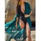 Chiffon Tunicshang Solid Color Bat Sleeves Cover-Ups Tops
