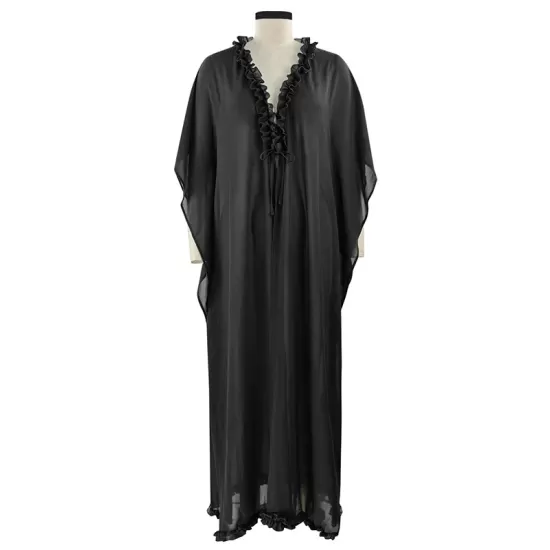 Chiffon Tunicshang Solid Color Bat Sleeves Cover-Ups Tops Chiffon Tunicshang Solid Color Bat Sleeves Cover-Ups Tops