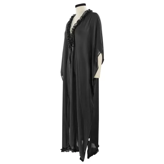 Chiffon Tunicshang Solid Color Bat Sleeves Cover-Ups Tops Chiffon Tunicshang Solid Color Bat Sleeves Cover-Ups Tops