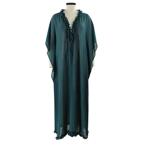 Chiffon Tunicshang Solid Color Bat Sleeves Cover-Ups Tops Chiffon Tunicshang Solid Color Bat Sleeves Cover-Ups Tops