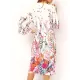 Floral-Print Long Sleeved Tunicshang Cover-Ups Tops Floral-Print Long Sleeved Tunicshang Cover-Ups Tops