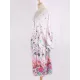 Floral-Print Long Sleeved Tunicshang Cover-Ups Tops Floral-Print Long Sleeved Tunicshang Cover-Ups Tops