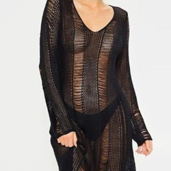 Sexy Crochetgo Hollow Bohemia Cover-Ups Tops