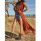 Crochet Tasseled Short Sleeves Cover-Ups Tops