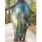 Floral Print Loose V-Neck Beach Dress Cover-Up Swimwear
