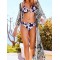 Half-Sleeve Embroidered See-Through Cardigan Cover-Up Swimwear