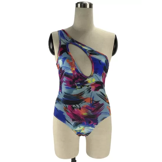 One-Shoulder Hollow Two-Pieces Swimwear One-Shoulder Hollow Two-Pieces Swimwear