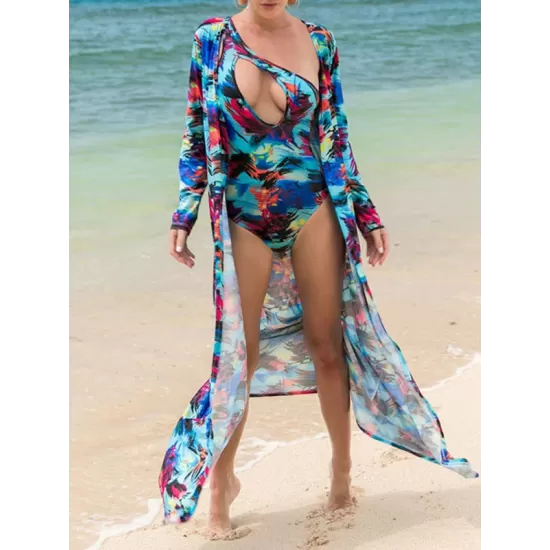 One-Shoulder Hollow Two-Pieces Swimwear One-Shoulder Hollow Two-Pieces Swimwear