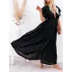 Short Sleeveless V-Back Drawstring Cover-Up Swimwear Short Sleeveless V-Back Drawstring Cover-Up Swimwear
