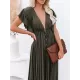 Short Sleeveless V-Back Drawstring Cover-Up Swimwear Short Sleeveless V-Back Drawstring Cover-Up Swimwear
