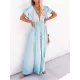 Short Sleeveless V-Back Drawstring Cover-Up Swimwear Short Sleeveless V-Back Drawstring Cover-Up Swimwear