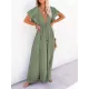 Short Sleeveless V-Back Drawstring Cover-Up Swimwear Short Sleeveless V-Back Drawstring Cover-Up Swimwear