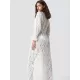 Long Sleeve Lace Split-Joint Lace-Up Vacation Cover-Up Swimwear Long Sleeve Lace Split-Joint Lace-Up Vacation Cover-Up Swimwear