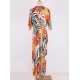 Short Sleeve Floral V-Neck Cardigan Midi Dress Cover-Up Swimwear Short Sleeve Floral V-Neck Cardigan Midi Dress Cover-Up Swimwear