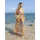 Chiffon Short Sleeve V-Neck Drawstring Cover-Up Swimwear Chiffon Short Sleeve V-Neck Drawstring Cover-Up Swimwear