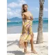 Chiffon Short Sleeve V-Neck Drawstring Cover-Up Swimwear Chiffon Short Sleeve V-Neck Drawstring Cover-Up Swimwear