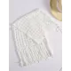 Knitted Hollow See-Through Split-Side Tasseled Cover-Up Swimwear Knitted Hollow See-Through Split-Side Tasseled Cover-Up Swimwear