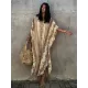 Loose H-Line V-Neck Bandage Snake-Print Cover-Up Swimwear Loose H-Line V-Neck Bandage Snake-Print Cover-Up Swimwear