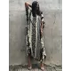 Loose H-Line V-Neck Bandage Snake-Print Cover-Up Swimwear Loose H-Line V-Neck Bandage Snake-Print Cover-Up Swimwear