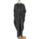 Striped Loose Pocket Cardigan Vacation Beach Cover-Up Swimwear Striped Loose Pocket Cardigan Vacation Beach Cover-Up Swimwear