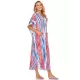 Striped Loose Pocket Cardigan Vacation Beach Cover-Up Swimwear Striped Loose Pocket Cardigan Vacation Beach Cover-Up Swimwear