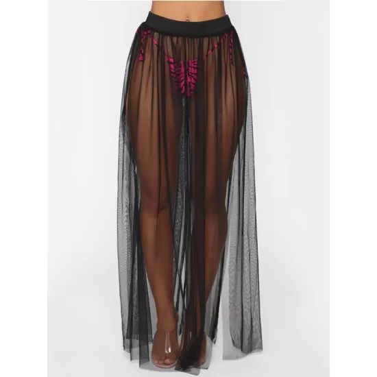 Sexy See-Through Mesh Beach Cover-Up Swimwear Sexy See-Through Mesh Beach Cover-Up Swimwear