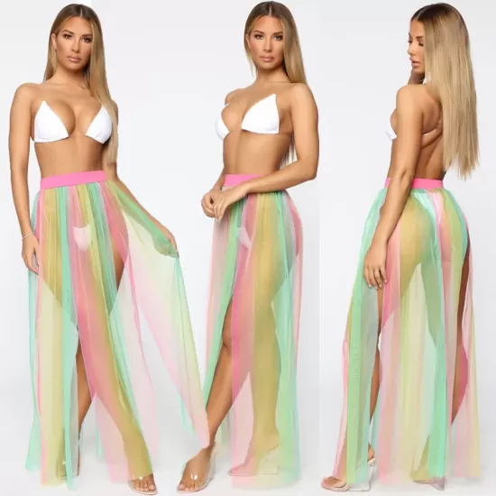 Sexy See-Through Mesh Beach Cover-Up Swimwear Sexy See-Through Mesh Beach Cover-Up Swimwear