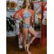 Rayon Floral Loose Caidigan Long Sleeve Beach Cover-Up Swimwear