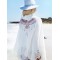 Eagle Print On Back Sexy Cardigan Loose Vacation Cover-Up Swimwear