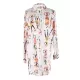 Cartoon Girl Print Long Sleeve Shirt-Style Beach Cover-Up Swimwear Cartoon Girl Print Long Sleeve Shirt-Style Beach Cover-Up Swimwear