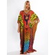 Colorful Leopard Print Loose Split-Side Beach Cover-Up Swimwear Colorful Leopard Print Loose Split-Side Beach Cover-Up Swimwear