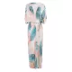 Colorful Leaf Printing Cardigan Loose Vacation Beach Cover-Up Swimwear Colorful Leaf Printing Cardigan Loose Vacation Beach Cover-Up Swimwear