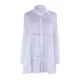 Plaid Long Sleeve Button Hollow Loose Vacation Cover-Up Swimwear Plaid Long Sleeve Button Hollow Loose Vacation Cover-Up Swimwear