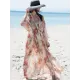Chiffon Printed Loose Thin Cardigan Vacation Cover-Up Swimwear Chiffon Printed Loose Thin Cardigan Vacation Cover-Up Swimwear