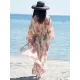 Chiffon Printed Loose Thin Cardigan Vacation Cover-Up Swimwear Chiffon Printed Loose Thin Cardigan Vacation Cover-Up Swimwear