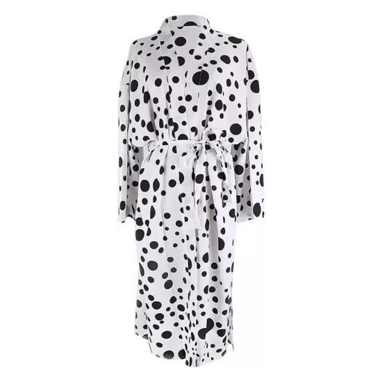 Polka-Dot Print Loose Cardigan Beach Cover-Up Swimwear Polka-Dot Print Loose Cardigan Beach Cover-Up Swimwear