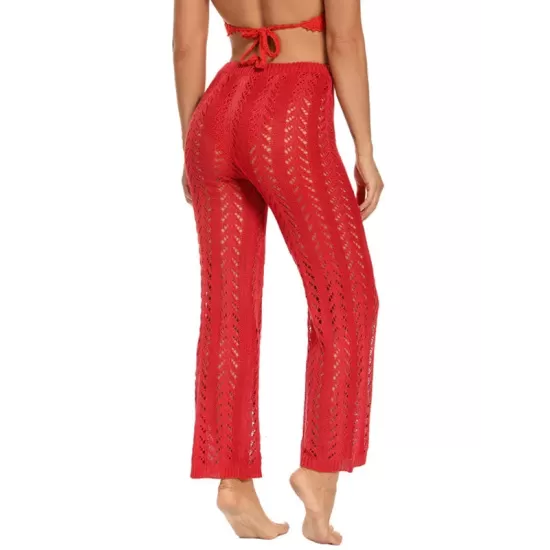 Sexy Crochetgo Hollow Beach Trousers Cover-Ups Sexy Crochetgo Hollow Beach Trousers Cover-Ups