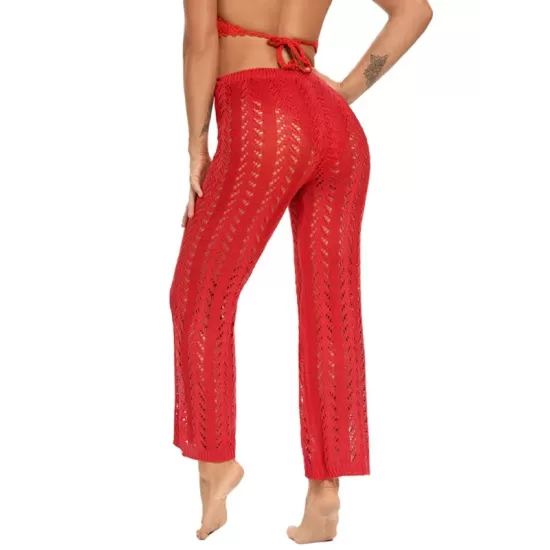 Sexy Crochetgo Hollow Beach Trousers Cover-Ups Sexy Crochetgo Hollow Beach Trousers Cover-Ups