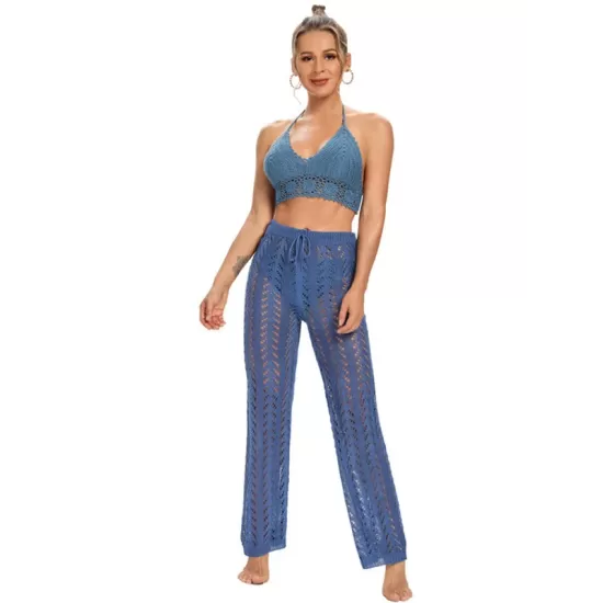 Sexy Crochetgo Hollow Beach Trousers Cover-Ups Sexy Crochetgo Hollow Beach Trousers Cover-Ups