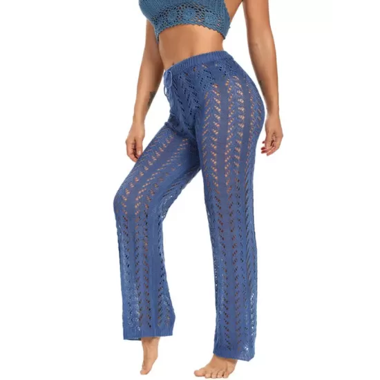 Sexy Crochetgo Hollow Beach Trousers Cover-Ups Sexy Crochetgo Hollow Beach Trousers Cover-Ups