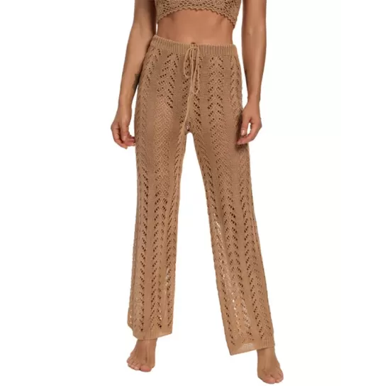 Sexy Crochetgo Hollow Beach Trousers Cover-Ups Sexy Crochetgo Hollow Beach Trousers Cover-Ups
