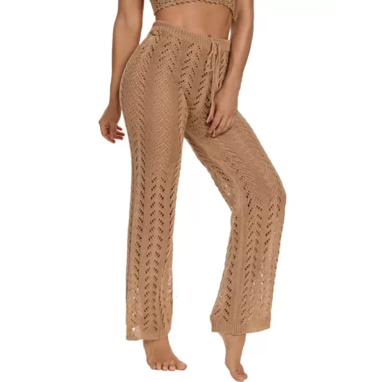 Sexy Crochetgo Hollow Beach Trousers Cover-Ups Sexy Crochetgo Hollow Beach Trousers Cover-Ups