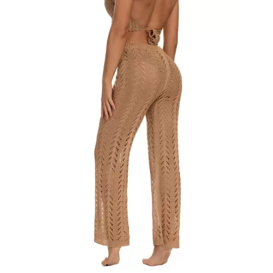 Sexy Crochetgo Hollow Beach Trousers Cover-Ups Sexy Crochetgo Hollow Beach Trousers Cover-Ups