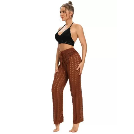 Sexy Crochetgo Hollow Beach Trousers Cover-Ups Sexy Crochetgo Hollow Beach Trousers Cover-Ups
