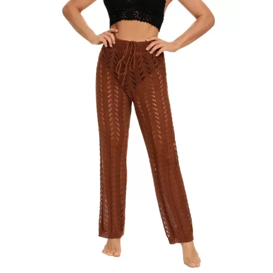 Sexy Crochetgo Hollow Beach Trousers Cover-Ups Sexy Crochetgo Hollow Beach Trousers Cover-Ups