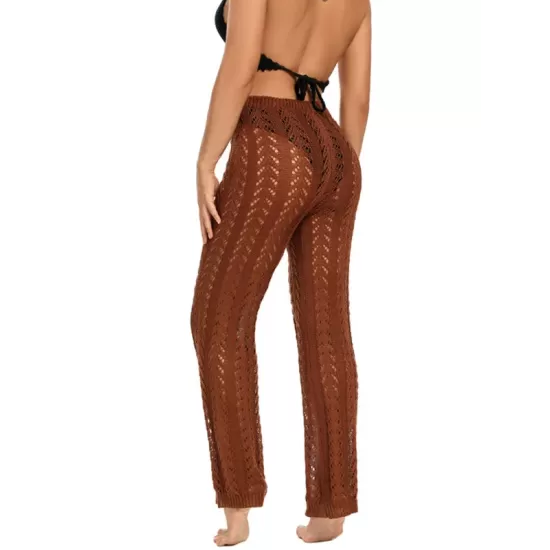 Sexy Crochetgo Hollow Beach Trousers Cover-Ups Sexy Crochetgo Hollow Beach Trousers Cover-Ups