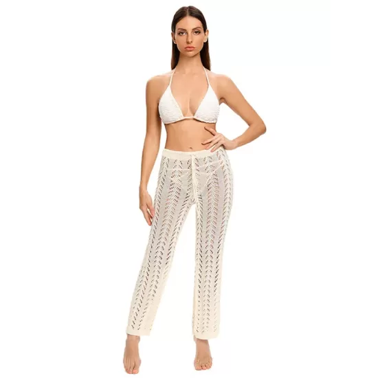 Sexy Crochetgo Hollow Beach Trousers Cover-Ups Sexy Crochetgo Hollow Beach Trousers Cover-Ups